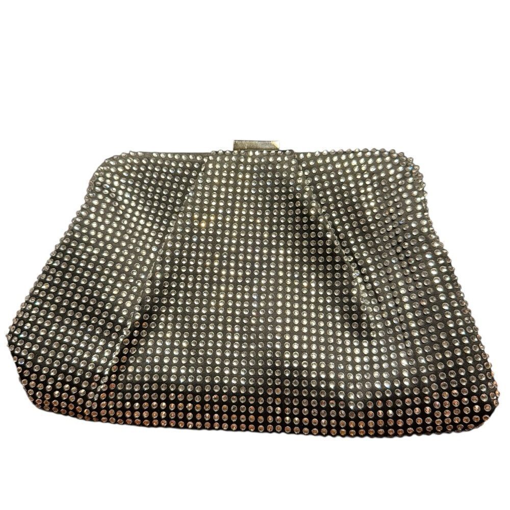 INC International Concepts Black Studded Clutch